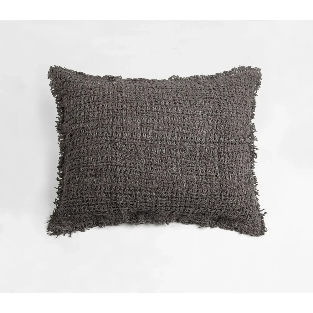 Amity Home $122 Charcoal Trawick Linen Standard Sham Pillowcase NEW - 4427SC